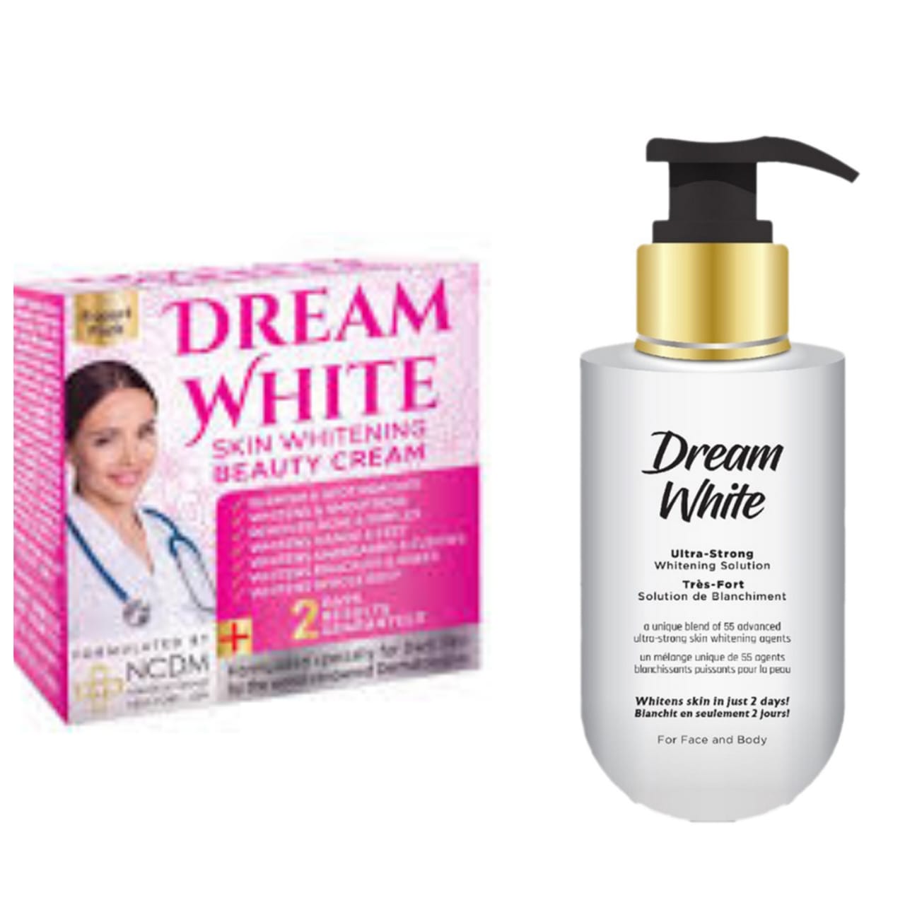 Dream White Skin Whitening Beauty Cream (30gm)  + Dream White Lotion