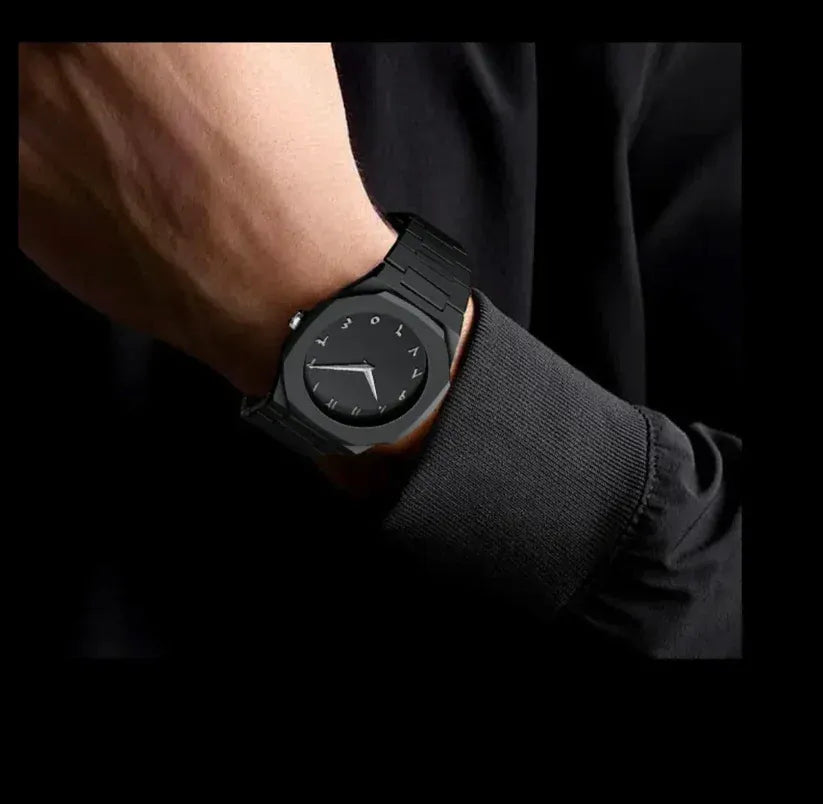Arabic Aura Black Dial Watch