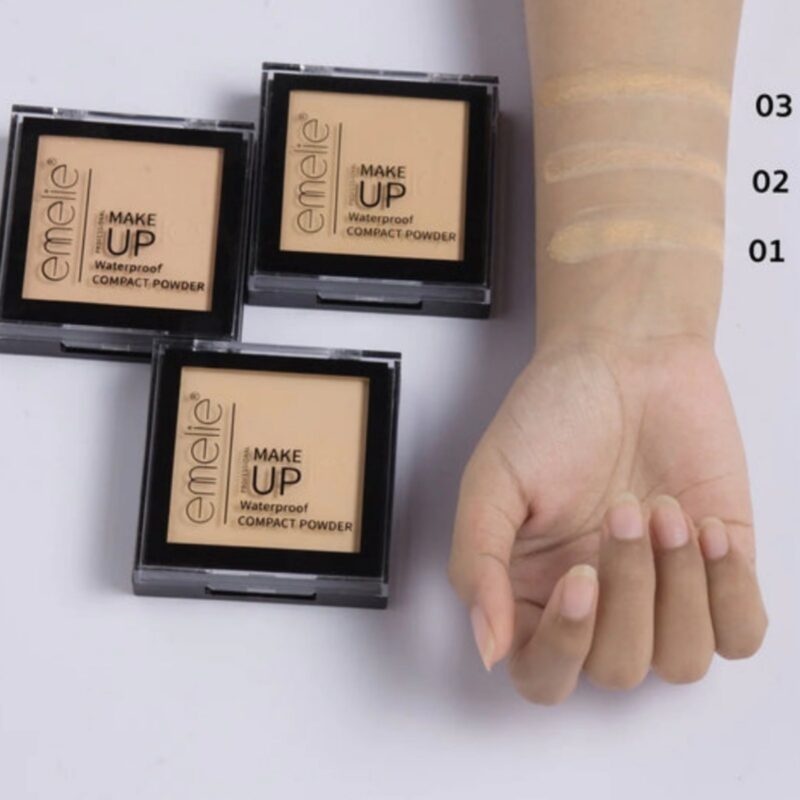 Emelie Makeup Waterproof Compact Powder