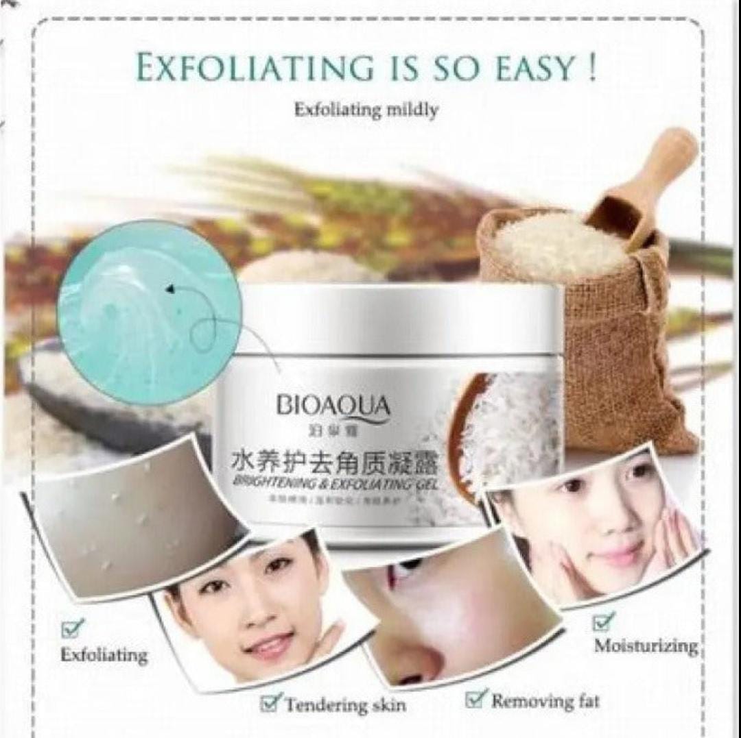 Bioaqua Brightening & Exfoliating Rice Gel Face Scrub 140 g BQY7519