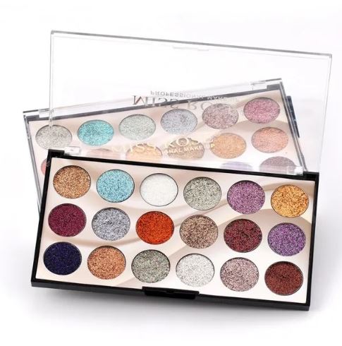 Glowing Face 18 Color Glitter Eyeshadow for girls