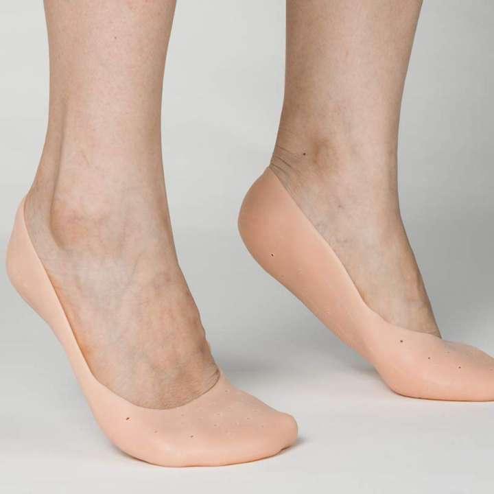 High Quality - Silicone Gel Pad Socks for Pain Relief and anti crack - 1 Pair