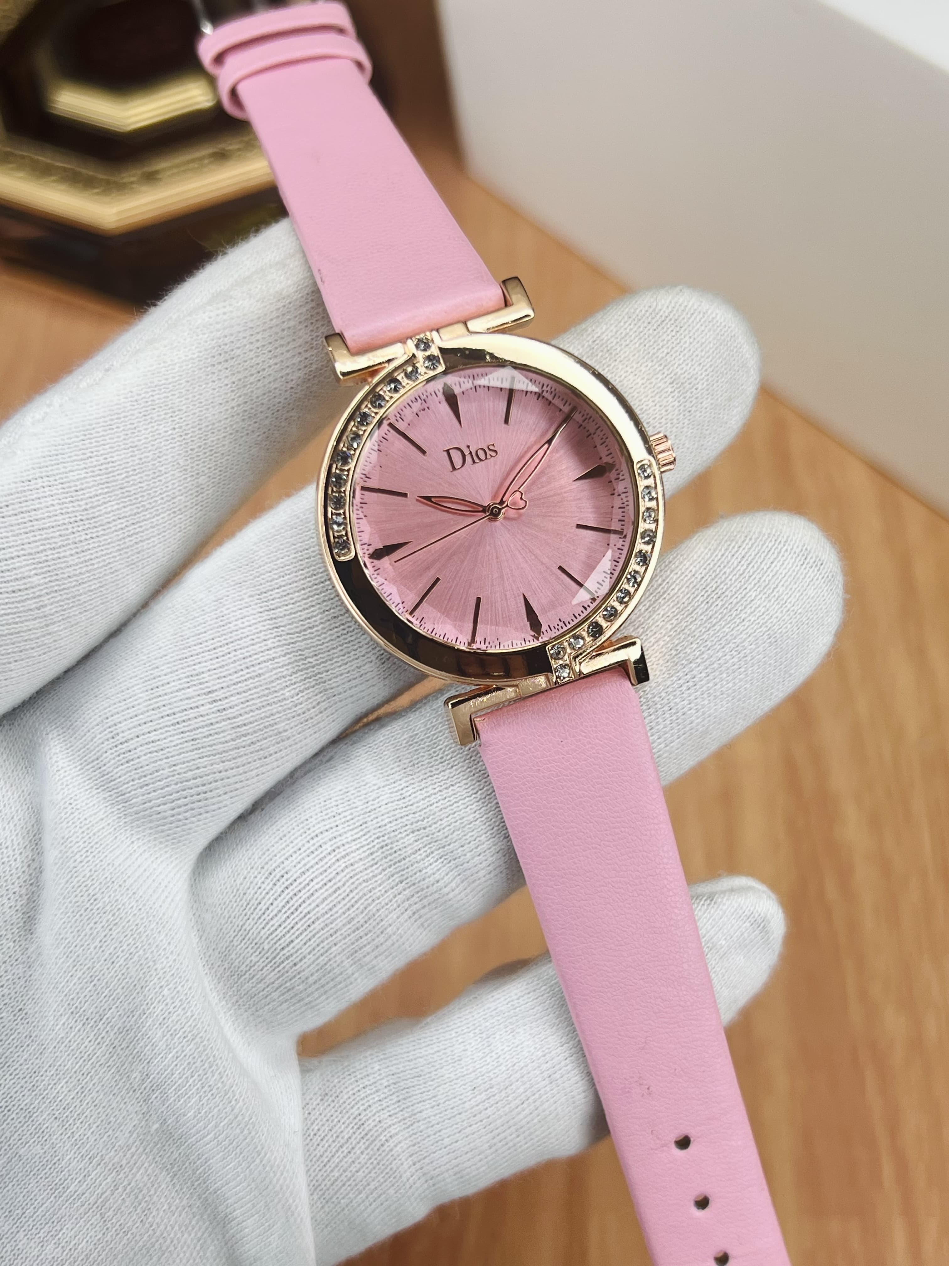 Dior La D De Dior Quartz Diamond Black Dial Ladies Watch CD047170A005