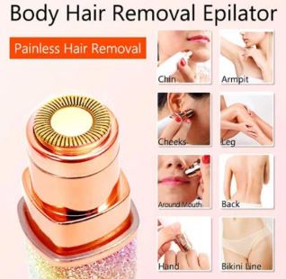 Rechargeable Flawless 2 in 1 Eye Brow And Facial Hair Remover Machine