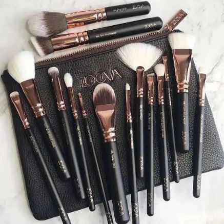 Eco Zoeva 15 Pcs Make up Brushes Set with Bag For Women