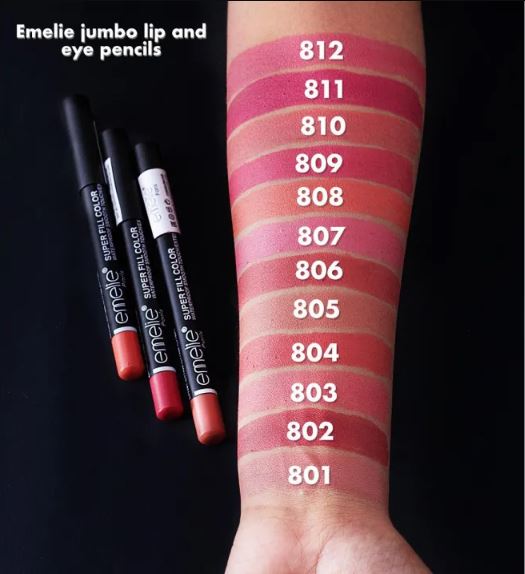 Emelie - Matte Lip & Eye Pencil (12 pec)