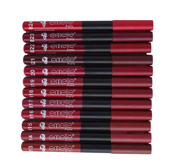 Emelie - Matte Lip & Eye Pencil (12 pec)