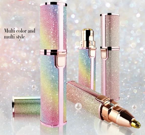 Rechargeable Flawless 2 in 1 Eye Brow And Facial Hair Remover Machine